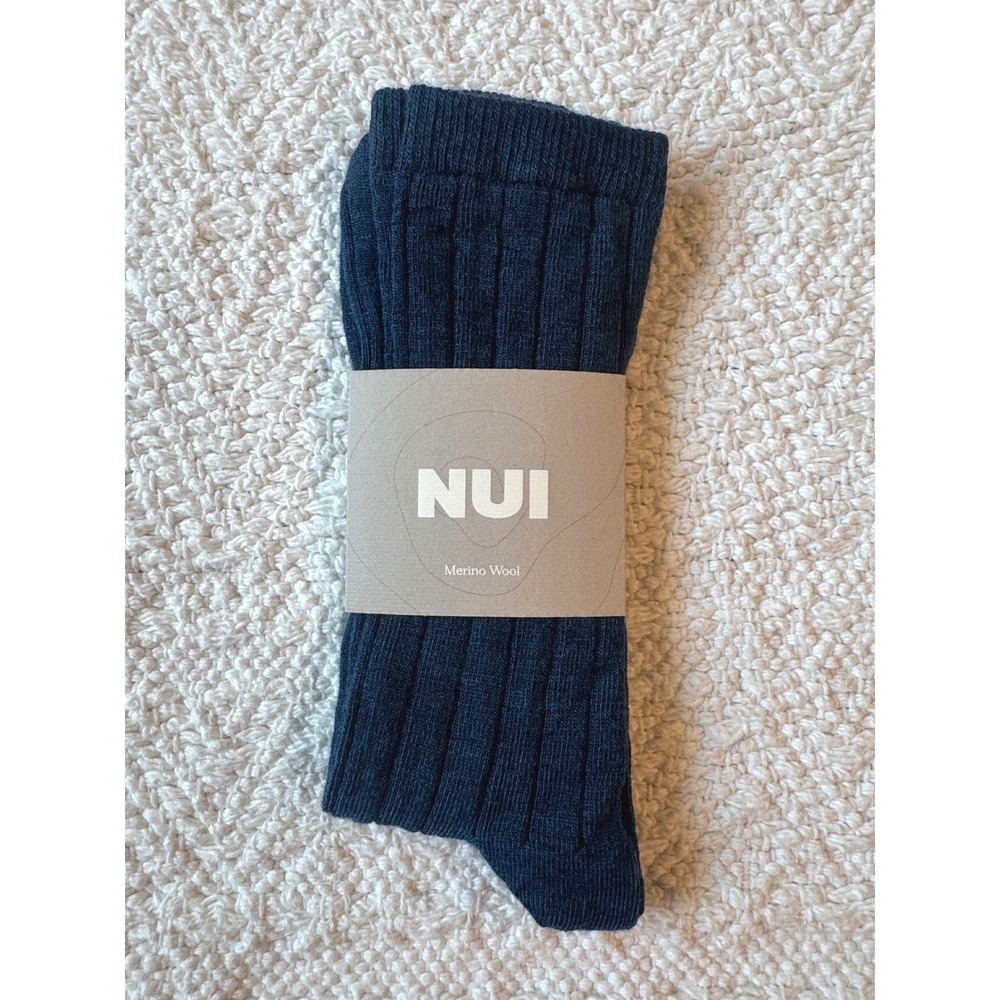 Nui Organics Nature Socks Deep Navy Blue 7/9y